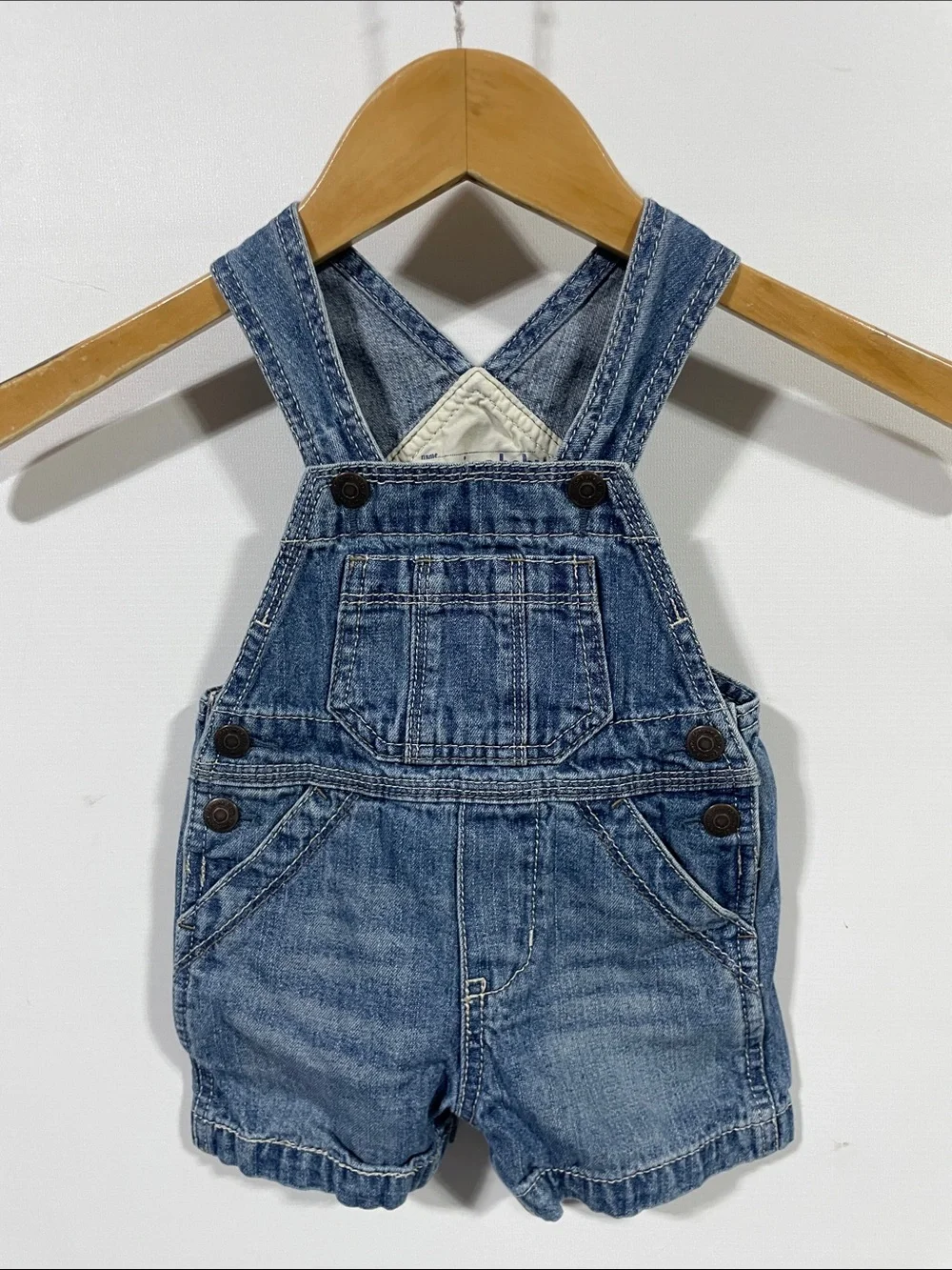 OshKosh B'gosh Blue Denim Short Overalls